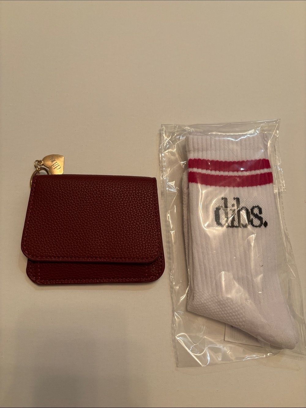 Wallet and socks RED